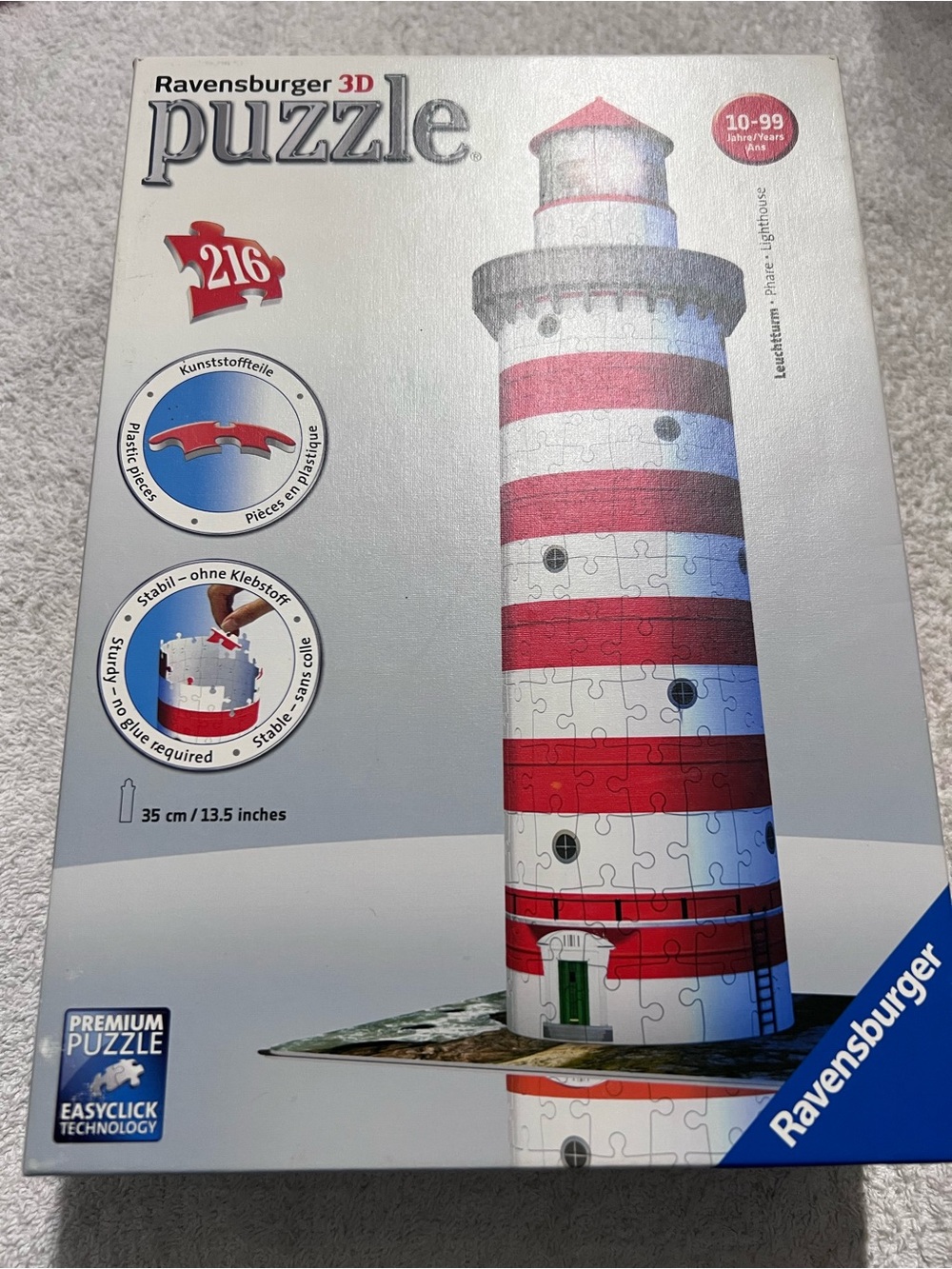 Ravensburger 3D Lighthouse Puzzle - Red, White, Green